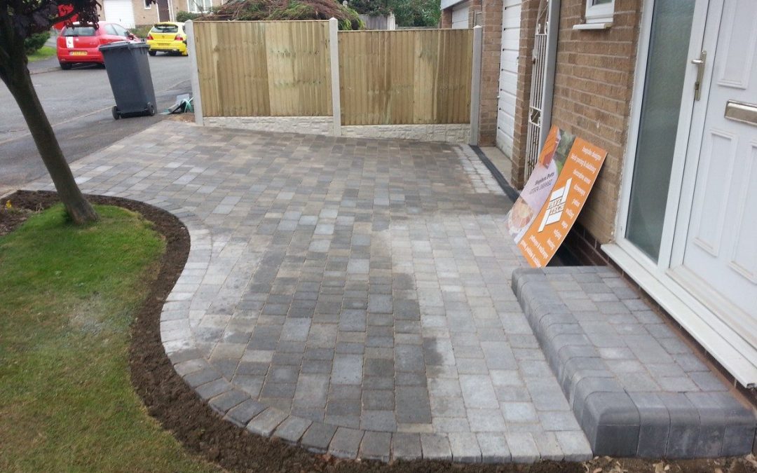 Small drive and doorstep built with block paving Pave Tech Block Paving