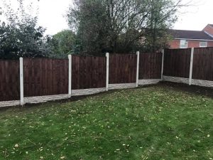 fencing before and after by Pave Tech Belper Derbyshire