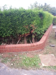 Garden wall built by Pave Tech Beler Derbyshire