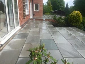 Patio slabbing by Pave Tech Belper Derbyshire