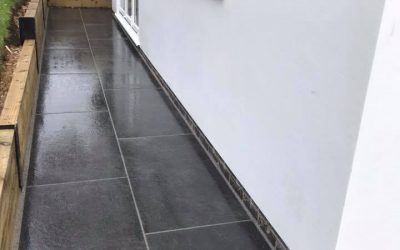 Porcelain paving, sleepers and kerbs by Pave Tech in Belper